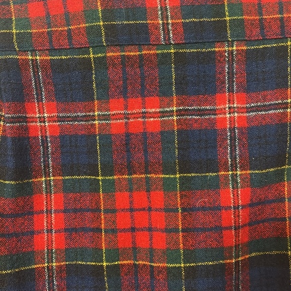 Vintage Pendleton Red 100% Wool Flannel Button Down Shirt 15.5 - Picture 4 of 4